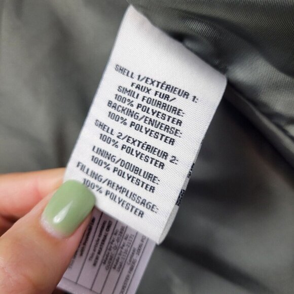 Bagatelle Teddy Jacket Womens Medium Green Quilted Pockets Snap Front - Picture 12 of 13